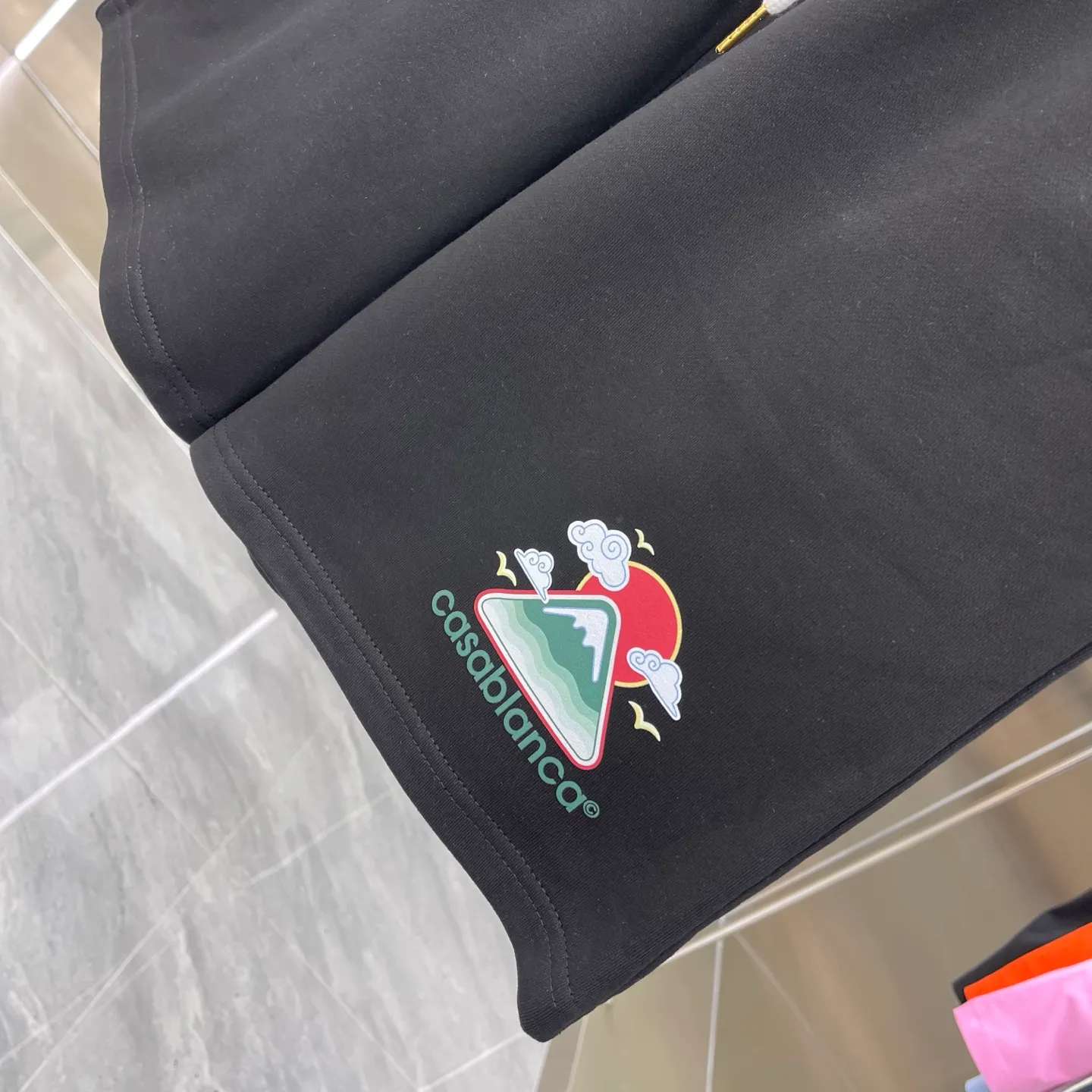 CASABLANCA Logo Factory ：Black White Royal Blue Pink Light Blue Sizes：S M L XL XXL